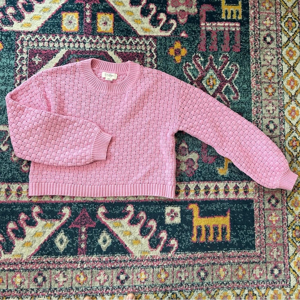Pink Crop Sweater